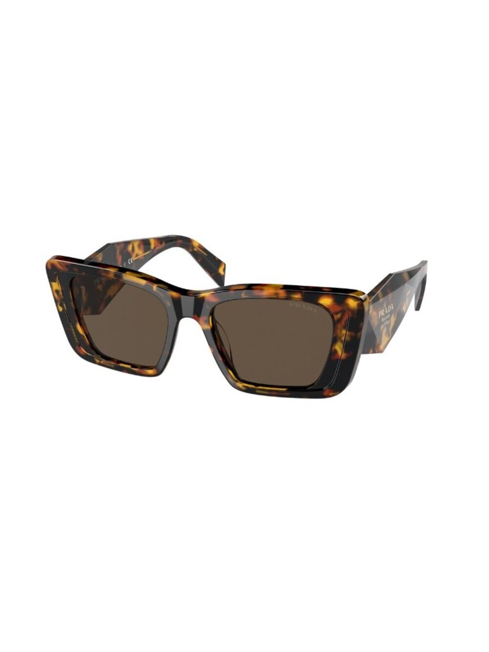 New Prada Women's Sunglasses Havana Butterfly Brown Lens Injected Frame PR 08YS